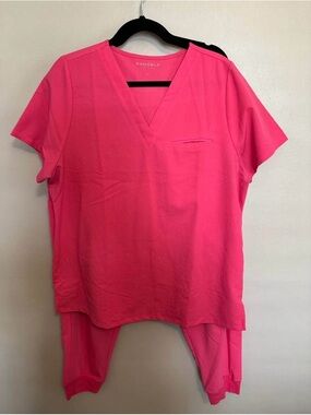 Mandala Bubblegum pink XL scrub set